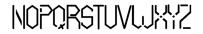 ZELUNNI Font LOWERCASE