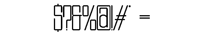 ZENTARO Extra Light Font OTHER CHARS