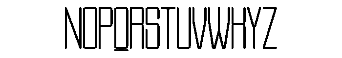 ZENTARO Extra Light Font UPPERCASE