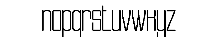 ZENTARO Extra Light Font LOWERCASE