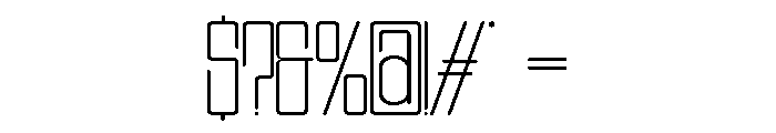 ZENTARO-Thin Font OTHER CHARS