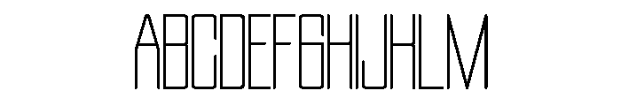 ZENTARO-Thin Font UPPERCASE