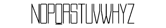ZENTARO-Thin Font UPPERCASE