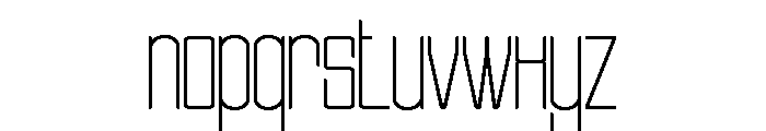 ZENTARO-Thin Font LOWERCASE