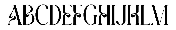 ZENTURA-Regular Font UPPERCASE
