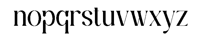 ZENTURA-Regular Font LOWERCASE