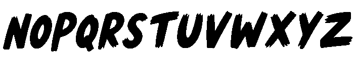 ZEOVRO  MICROH Italic Font UPPERCASE