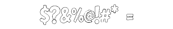 ZEOVRO  MICROH Outline Font OTHER CHARS