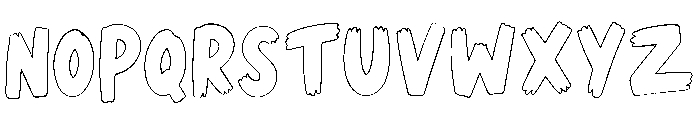 ZEOVRO  MICROH Outline Font UPPERCASE