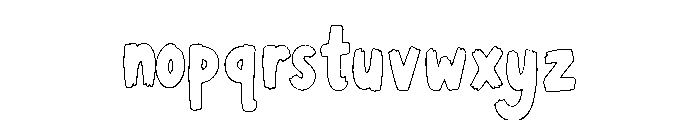 ZEOVRO  MICROH Outline Font LOWERCASE
