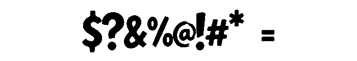 ZEOVROMICROH Font OTHER CHARS