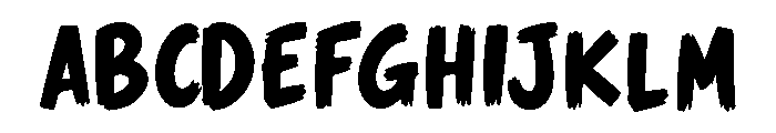 ZEOVROMICROH Font UPPERCASE