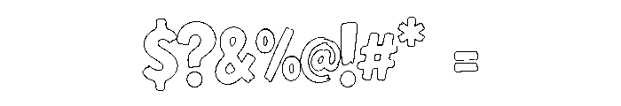 ZEOVROMICROHOutline Font OTHER CHARS