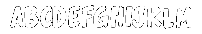 ZEOVROMICROHOutline Font UPPERCASE