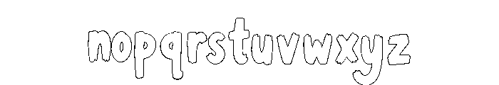 ZEOVROMICROHOutline Font LOWERCASE