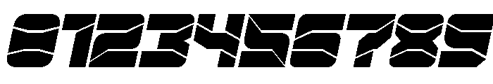 ZERO DIVIDE Bold Italic Font OTHER CHARS