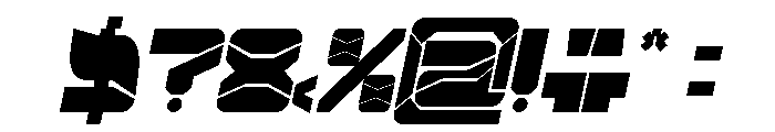 ZERO DIVIDE Bold Italic Font OTHER CHARS