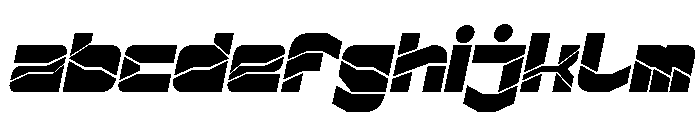ZERO DIVIDE Bold Italic FONT
