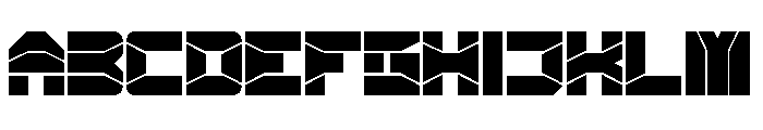 ZERO DIVIDE Bold Font UPPERCASE