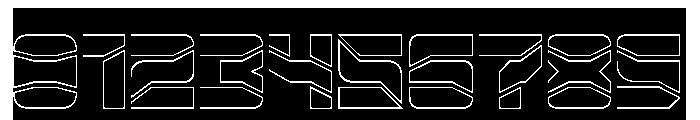 ZERO DIVIDE-Hollow-Inverse Font OTHER CHARS