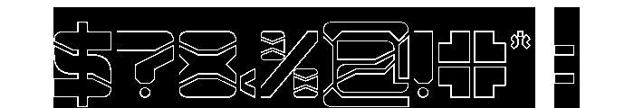 ZERO DIVIDE-Hollow-Inverse Font OTHER CHARS