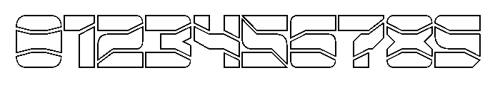 ZERO DIVIDE-Hollow Font OTHER CHARS