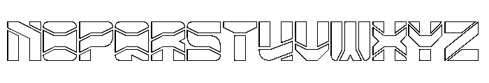 ZERO DIVIDE-Hollow Font UPPERCASE