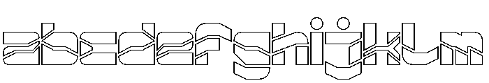 ZERO DIVIDE-Hollow FONT
