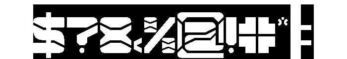 ZERO DIVIDE-Inverse Font OTHER CHARS
