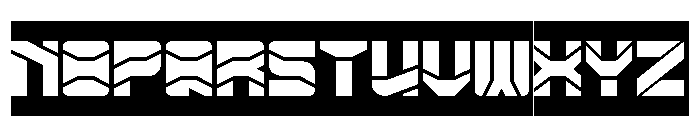 ZERO DIVIDE-Inverse Font UPPERCASE
