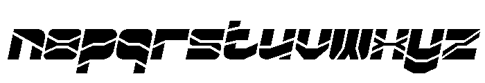 ZERO DIVIDE Italic Font LOWERCASE