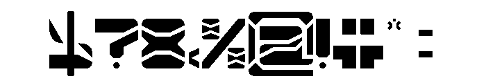 ZERO DIVIDE-Light Font OTHER CHARS