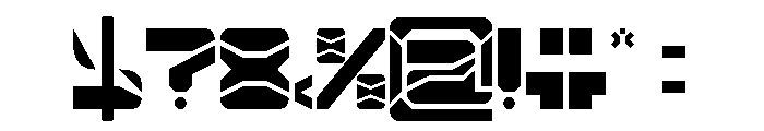 ZERO DIVIDE Font OTHER CHARS