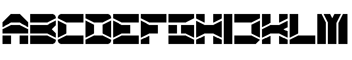 ZERO DIVIDE Font UPPERCASE