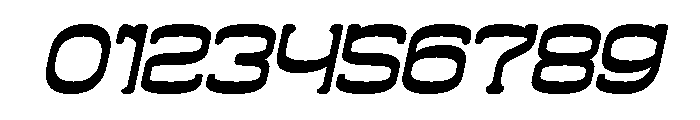 ZERO OF ONE Bold Italic Font OTHER CHARS