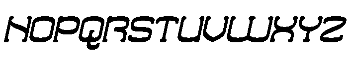 ZERO OF ONE Bold Italic Font UPPERCASE