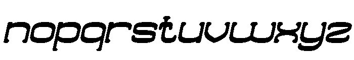 ZERO OF ONE Bold Italic Font LOWERCASE