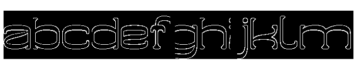 ZERO OF ONE-Hollow-Inverse FONT