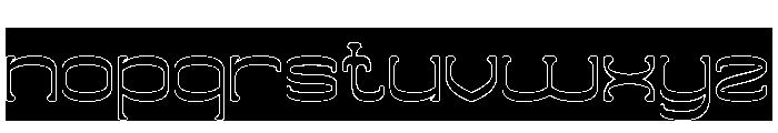 ZERO OF ONE-Hollow-Inverse Font LOWERCASE