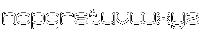 ZERO OF ONE-Hollow Font LOWERCASE