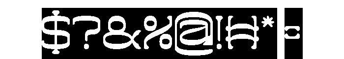 ZERO OF ONE-Inverse Font OTHER CHARS