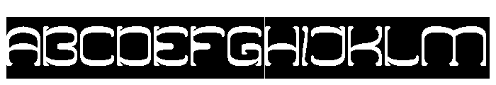 ZERO OF ONE-Inverse Font UPPERCASE