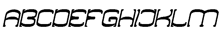 ZERO OF ONE Italic Font UPPERCASE