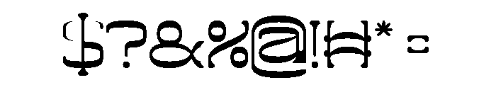 ZERO OF ONE-Light Font OTHER CHARS
