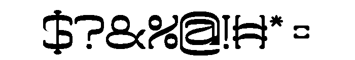 ZERO OF ONE Font OTHER CHARS