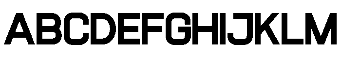 ZERONIX-Regular Font UPPERCASE