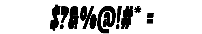 Zeavons Oblique Font OTHER CHARS