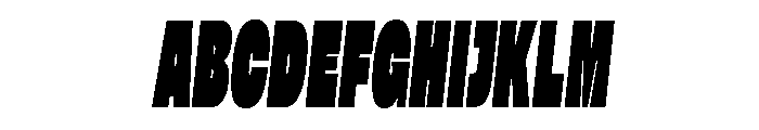 Zeavons Oblique Font UPPERCASE