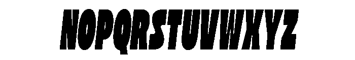 Zeavons Oblique Font UPPERCASE