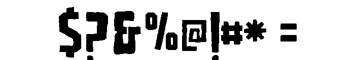 Zebbob Regular Font OTHER CHARS